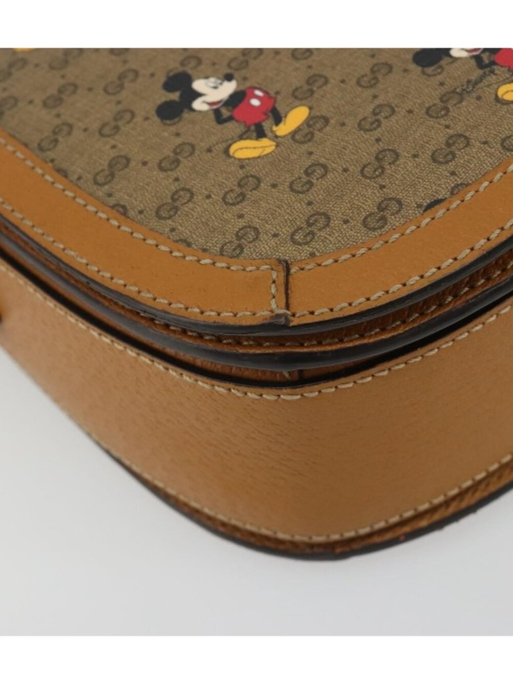 GUCCI Micro GG Supreme GUCCIxDisney Bag PVC Beige Gold 602694 - Picture 7 of 16